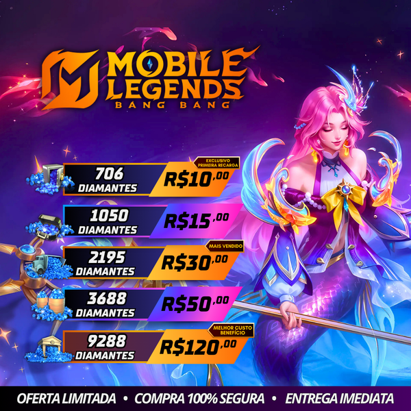 Mobile Legends 💎  Diamantes - Envio por ID